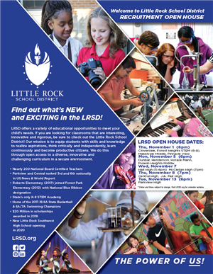 LRSD Open House Flyer 